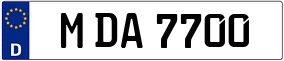 Trailer License Plate